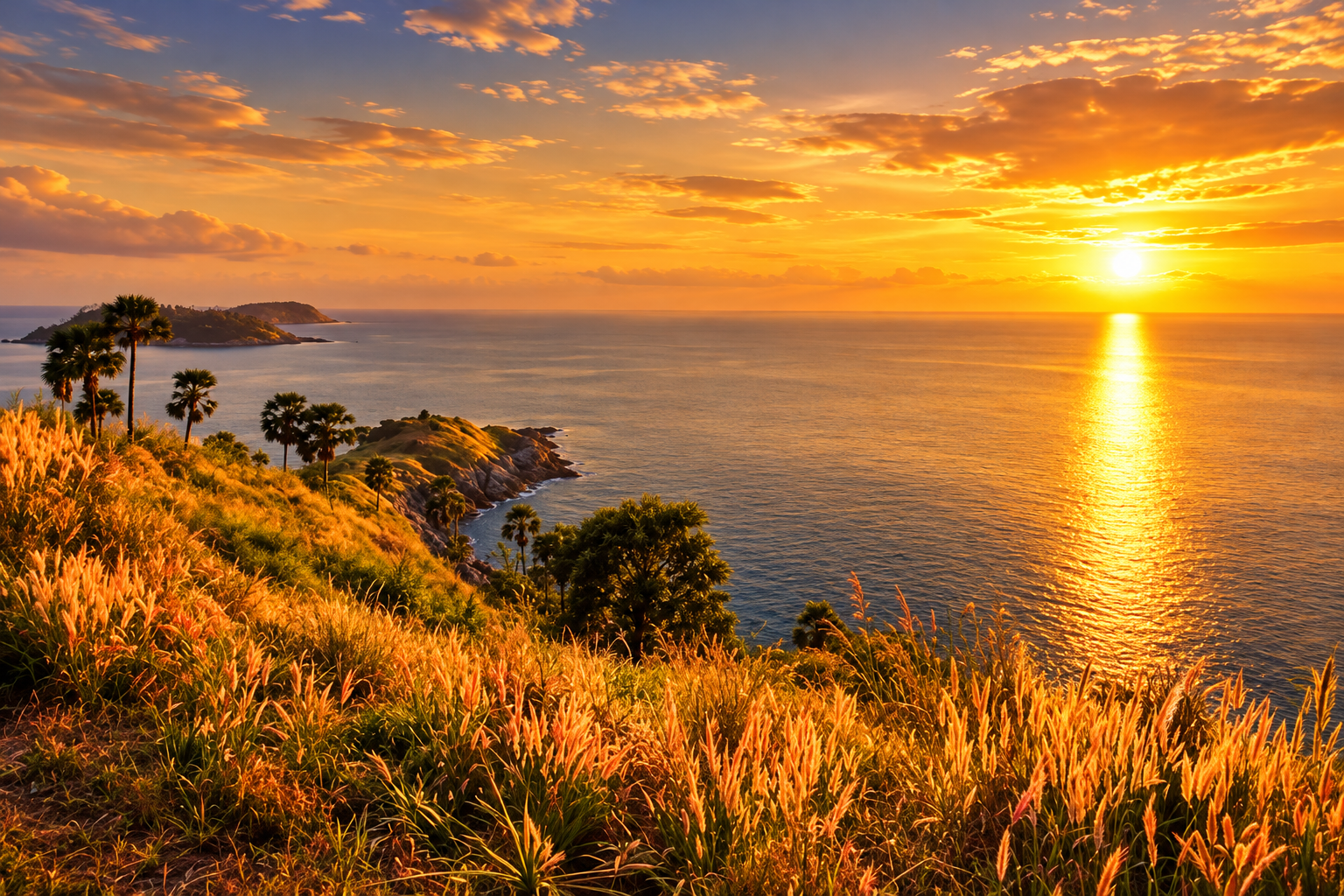 Sunset at Promthep Cape